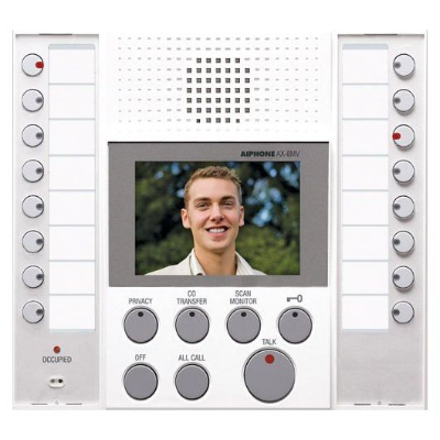Aiphone AX Series Audio / Video Master, AI-AX-8MV-W (Phones and Intercoms Communications)
