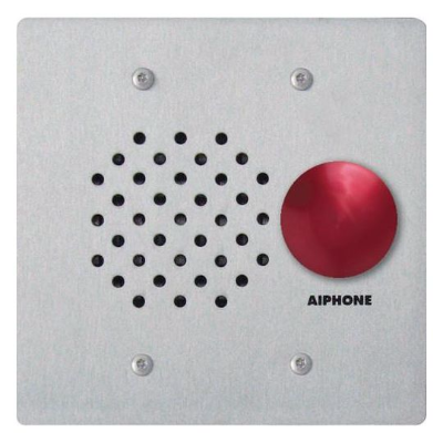Aiphone LEM Series 2-Gang Stainless Steel Audio Sub Station w Button (Phones and Intercoms Communications)