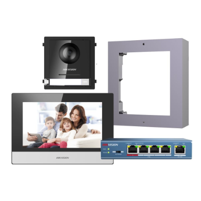 Hikvision 2nd Gen IP Intercom Kit, 1 to 1 Villa, Door & Room Station (Phones and Intercoms Communications)