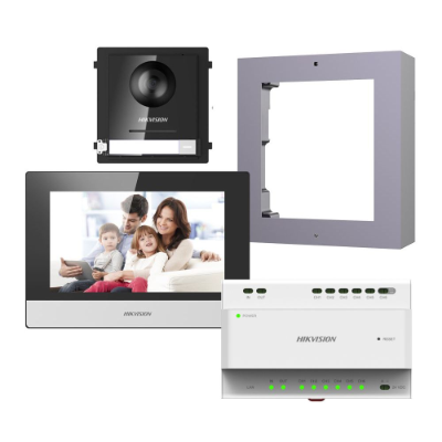 Hikvision 2nd Gen. 2 Wire Intercom Kit, Door & Room Station (Phones and Intercoms Communications)