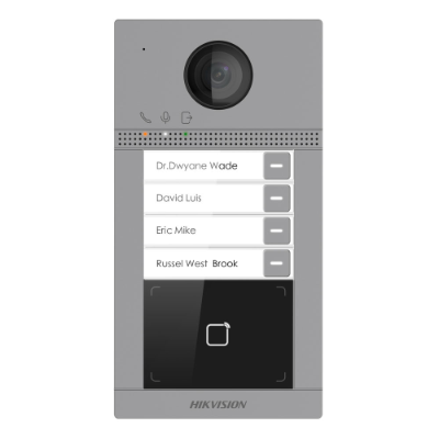 Hikvision 2nd Gen IP 2MP Villa Door Station, 4 Button, Wi-Fi, Mifare (Phones and Intercoms Communications)