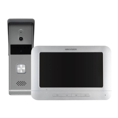 Hikvision 4 Wire Intercom Analogue Kit, 1 to 1, Surface Mount (Phones and Intercoms Communications)