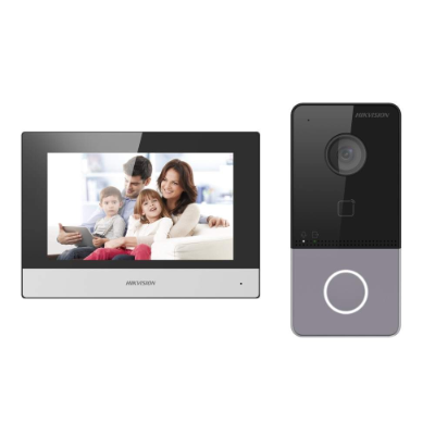 Hikvision 2nd Gen IP Intercom Kit, 1 to 1 Villa, Wi-Fi, Plastic (Phones and Intercoms Communications)
