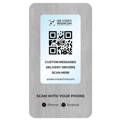 Teleportivity DIY Wall Plate with Large QR Window 107 x 62mm (Phones and Intercoms Communications)