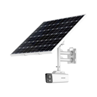 Hikvision 8MP ColorVu Bullet Solar Power 4G Camera, 80W Panel, No Batt (IP Cameras)