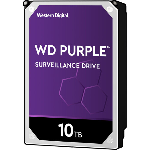 Western Digital WD Purple 10TB 64MB Surveillance HDD (Hard Drives Accessories)
