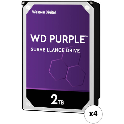 Western Digital WD Purple 2TB 64MB Surveillance HDD (Hard Drives Accessories)
