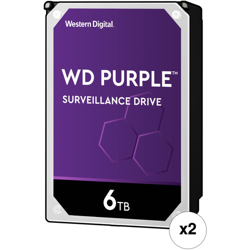 Western Digital WD Purple 6TB 64MB Surveillance HDD (Hard Drives Accessories)
