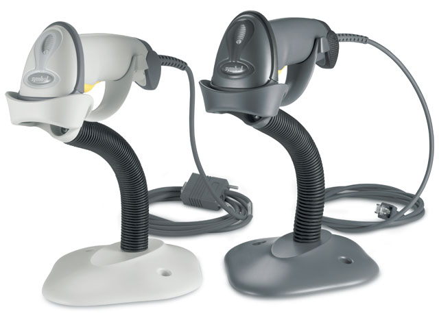LS2208 Pair Side View with Stand