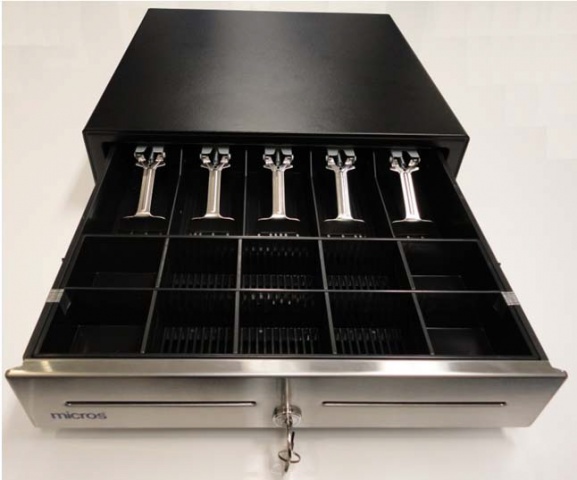 VPOS EC410 with tray opened